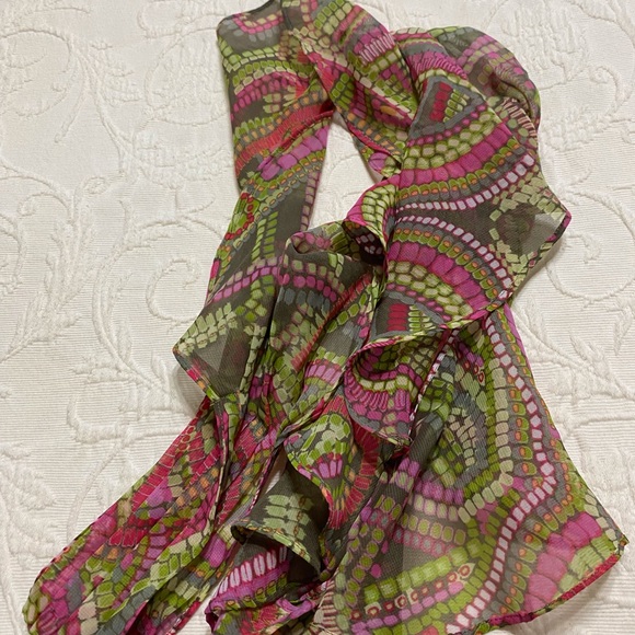 Chico’s Ruffled Scarf - Picture 2 of 4